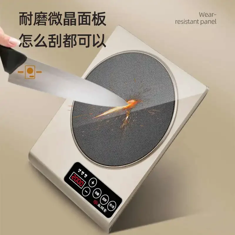 Ultra Thin Induction Cooker 46mm Slim Body 220V 2000W Power Home Induction Cooktop Stir Fried Hotpot Button Induction Stove