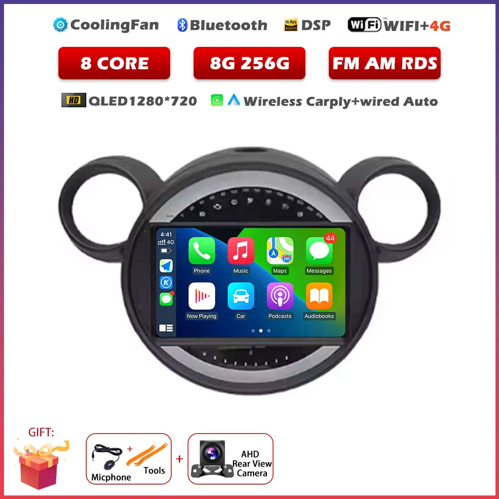 Voor BMW Mini Cooper Countryman R56 R60 2011-2013 Android 16 Auto Carplay Auto GPS Navigatie Stereo Multimedia Speler Scherm gereedschap