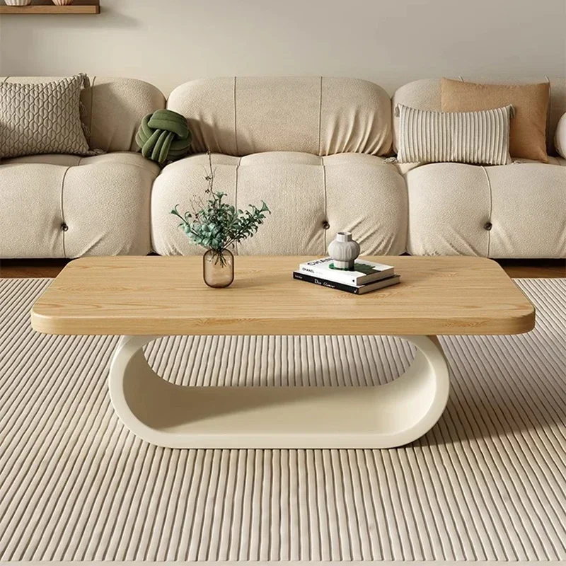 Aesthetic Minimalist Coffee Table Industrial Unique High Cheap Simple Coffee Table Italian Standing Wood Couchtisch Furniture