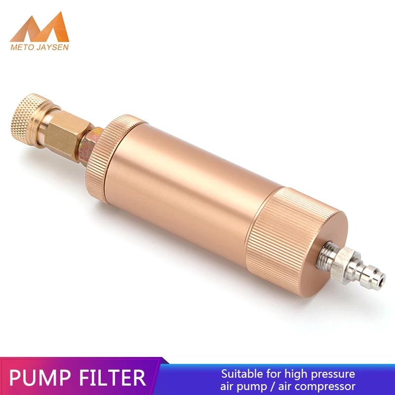 Pump Filter with Quick Disconnect M10x1 Thread 40Mpa 6000psi Air Filtering Water-Oil Separator Air Compressor Filtering Element