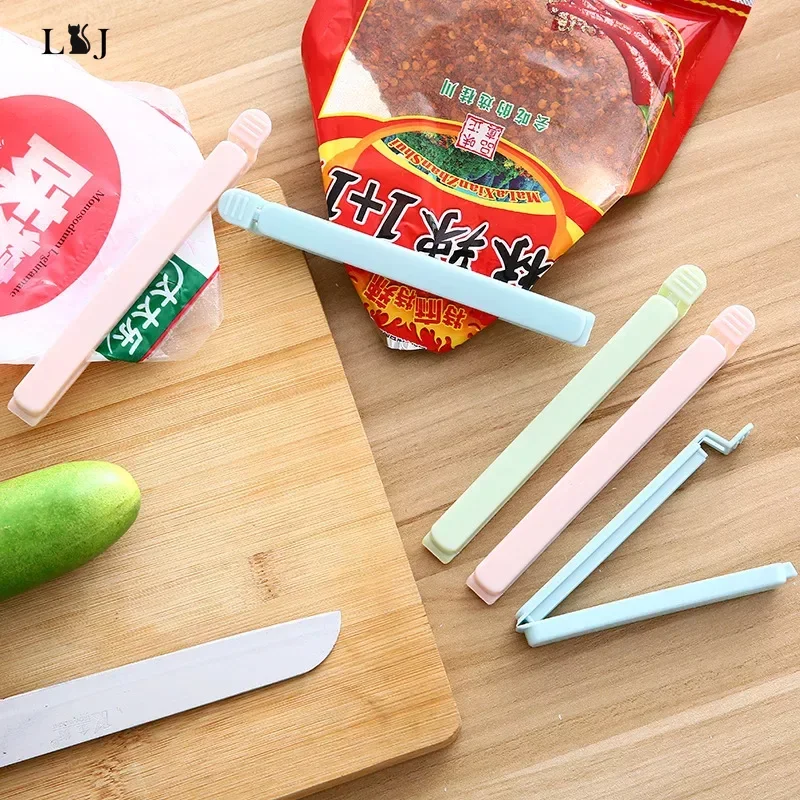 5Pcs/lot Food Bag Clips Portable Food Snack Storage Seal Sealing Bag Clips Sealer Clamp Kitchen Accessories Food Close Clip