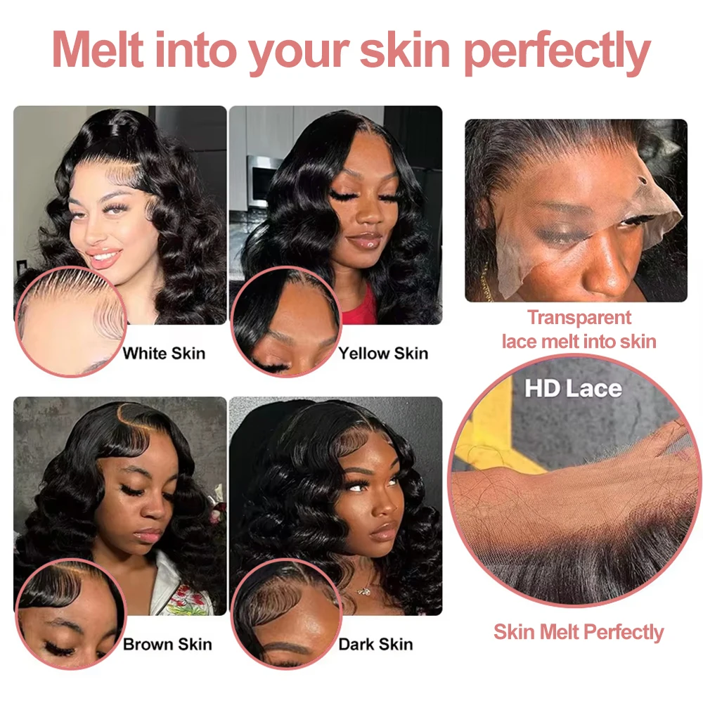 40 بوصة فضفاض موجة عميقة 13x4 13x6 360 باروكة من شعر طبيعي 250 الكثافة البرازيلي المياه مجعد طبيعة موجة HD الدانتيل شعر مستعار أمامي قطعها مسبقا