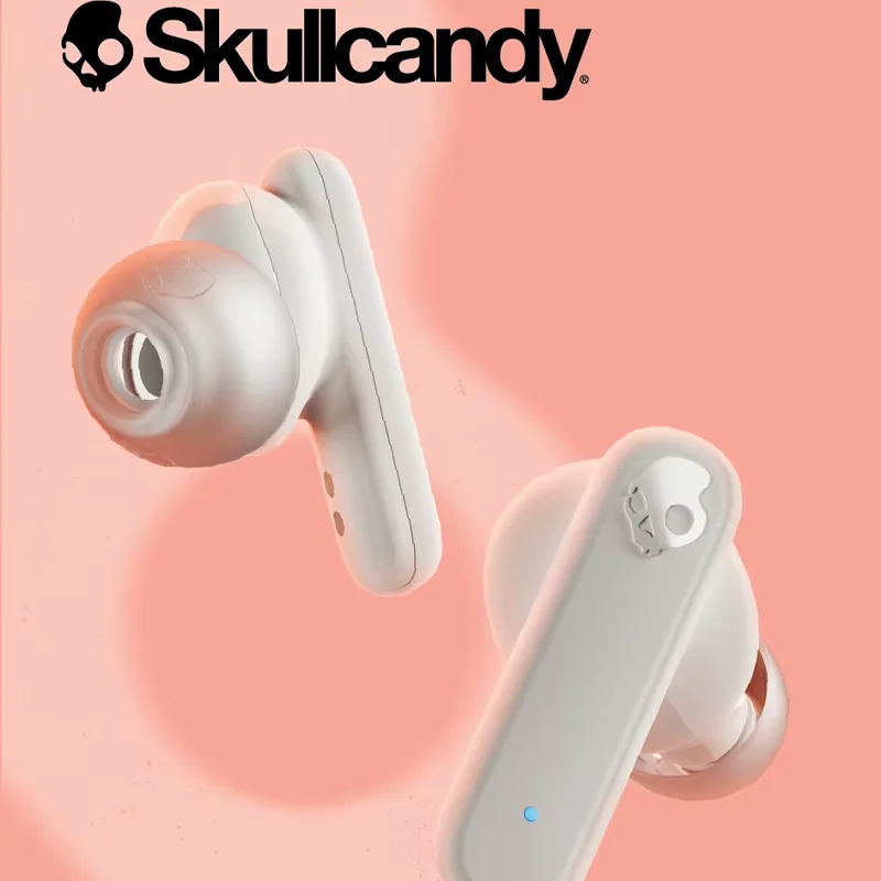 Choice Skullcandy Smokin Buds White S2TAW-S951 سماعات لاسلكية بلوتوث عمر بطارية طويل IPX4 سماعات أذن مقاومة للماء