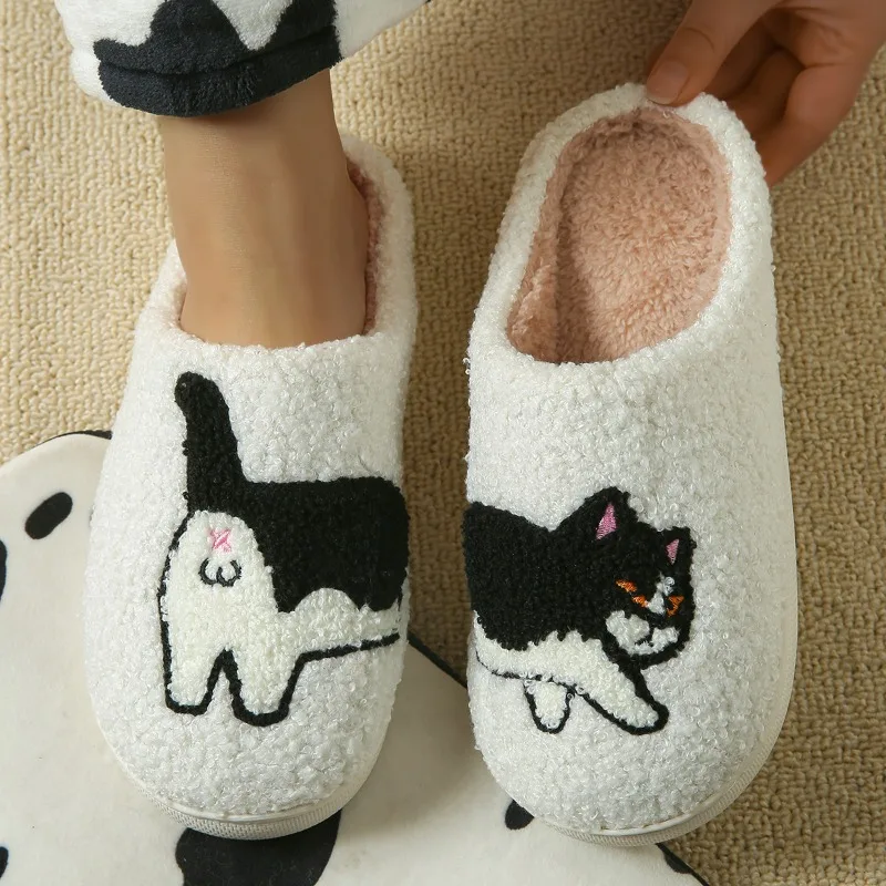 

New Dachshund Cotton Slippers for Spring and Autumn 2025, Home Slippers, Indoor Simple Couple Slippers for Men and Women