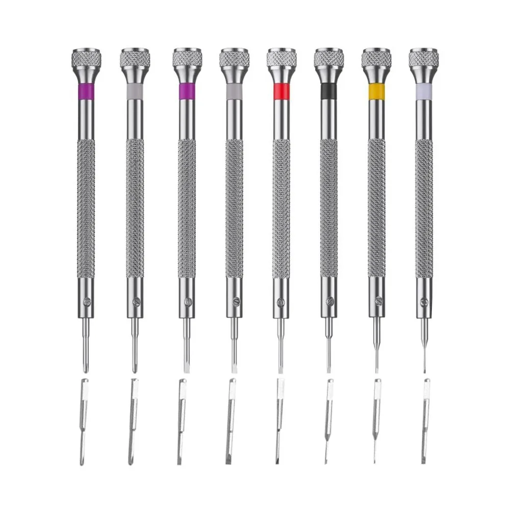 

8Sets Steel Screwdriver Repairing Tools Non Slip Handle Portable Electronic Slotted Multi Functional Machine Maintenance Kit