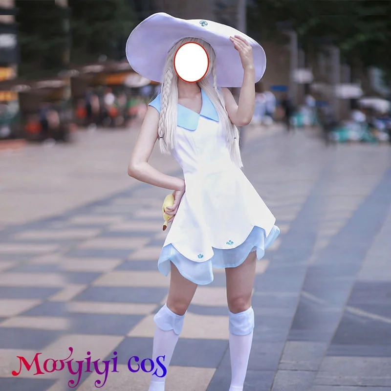 

2026 Lillie Cosplay Costume Halloween Christmas Comic Customized Newly Costume Mooyiyi cos outfit Women Dress Hat