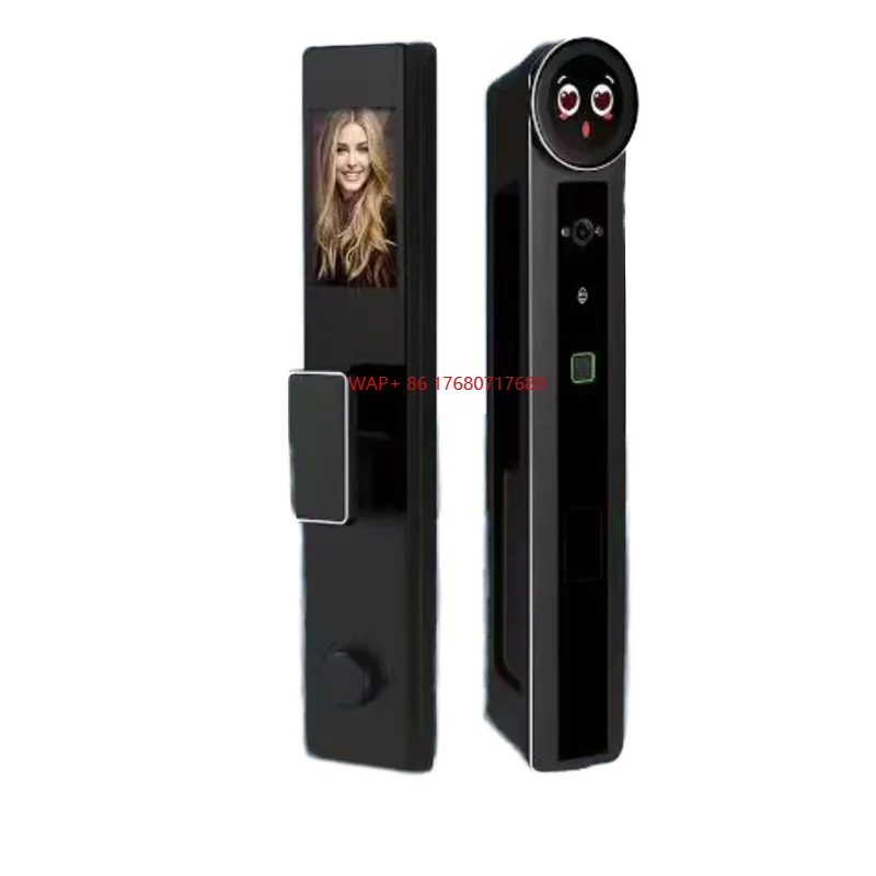 Wifi 3d Face Recongnition Fingerprint Digital Keypad Smart Lock With Video Intercom Function for Door Lock
