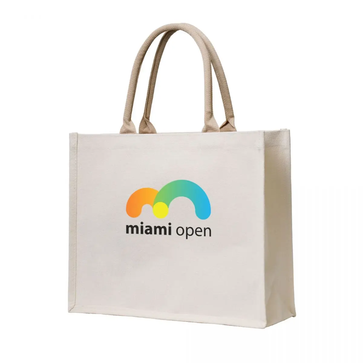 

Miami Open Logo Tote Bag bag for beach great bag Woman shopper Canvas