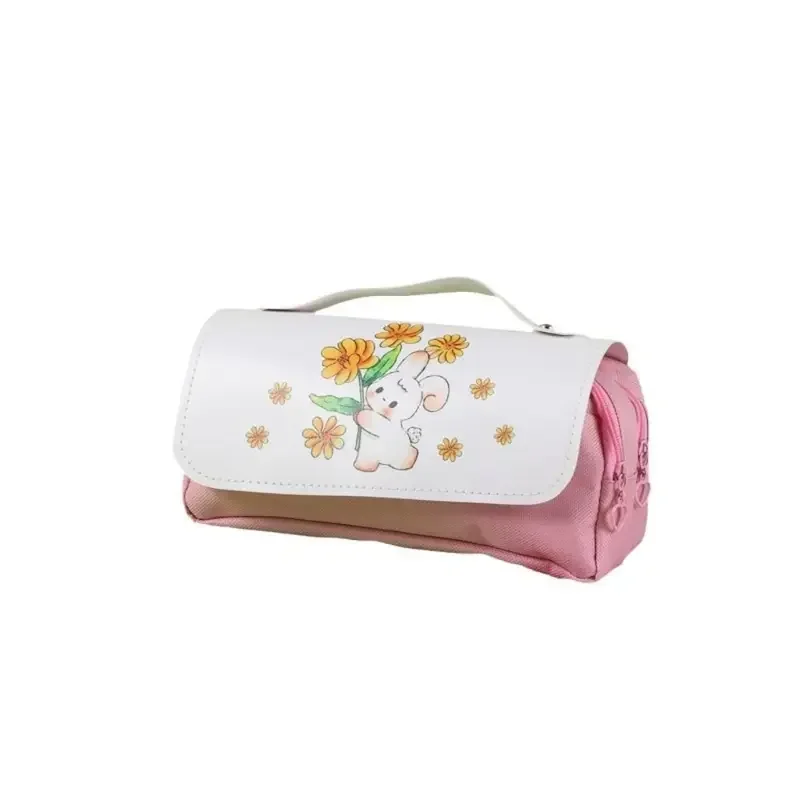 Decompression Pen Bag Creative Large-Capacity Portable Pencil Case Three Layer Pencil Box Gift