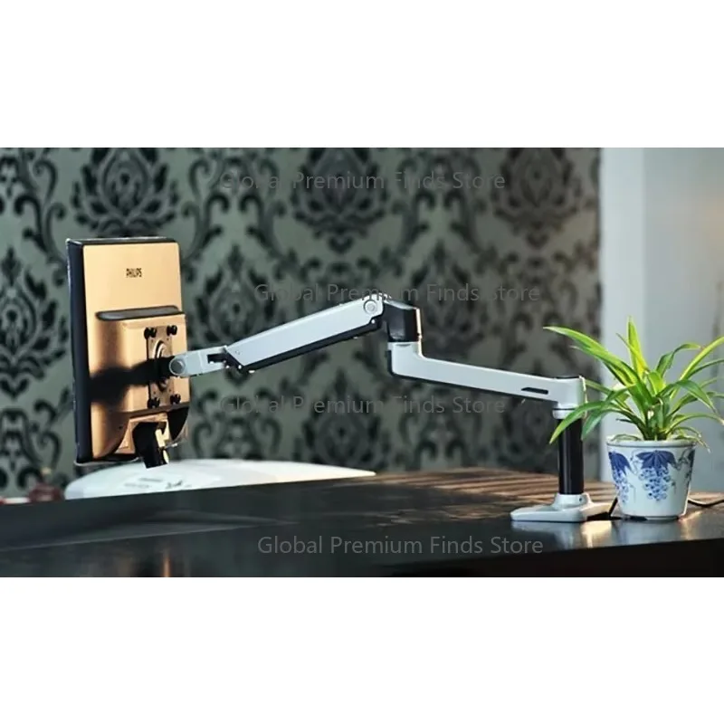 

Крепление для монитора с полным движением 17–32 дюйма | Алюминиевый механический пружинный рычаг 10 кг, бесплатный подъемный настольный зажим