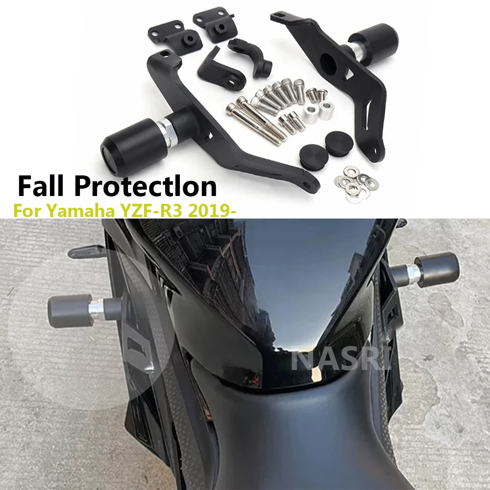 Motorcycle Engine Frame Slider Anti Falling Crash Protector Guard Bar Kit For Yamaha YZF-R3 YZF R3 YZFR3 2019-UP 2020 2021 2022