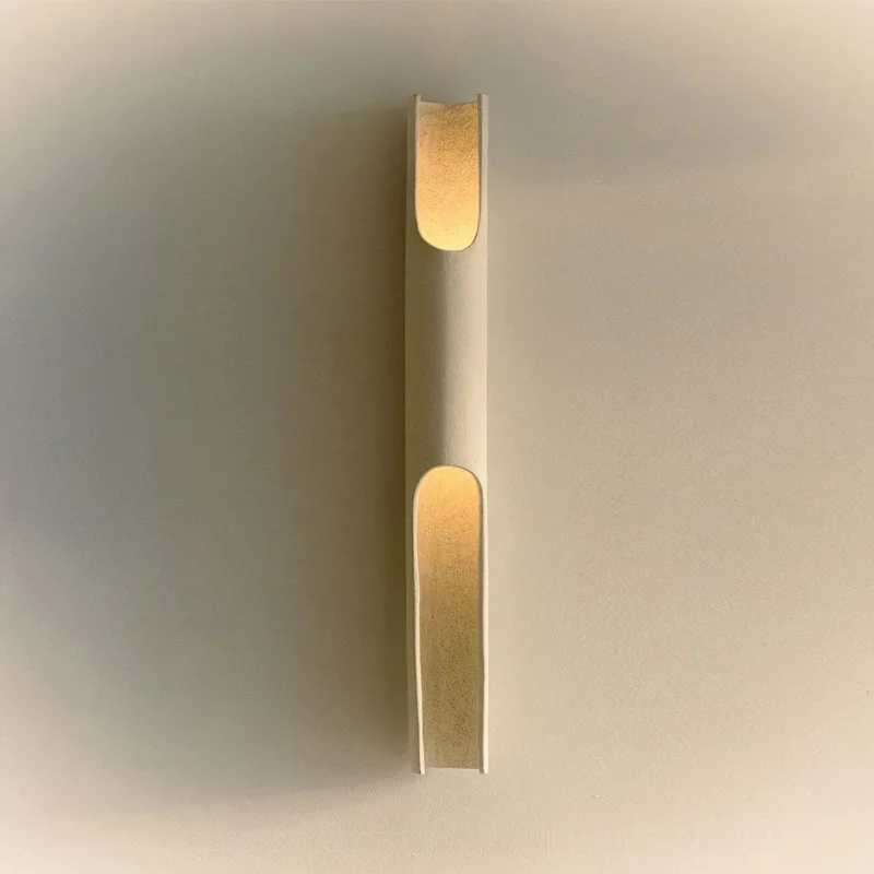 Modern Design Slanted Wall Lamp Living Room Bedroom Aisle Creative and Personalized Long Strip Cream Style Lighting Fixturere