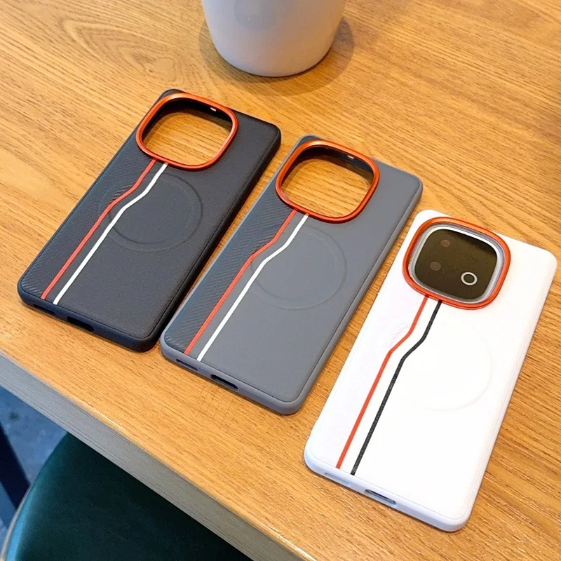 Para Oppo findx9 funda de teléfono líneas findx9pro chapa de carcasa magnética