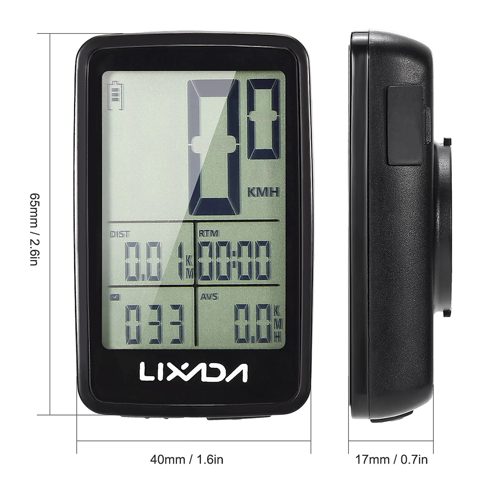 Lixada Bike Computer Mount Holder for Lixada USB Rechargeable Wireless Bike Cycle Computer Bicycle Speedometer Odometer