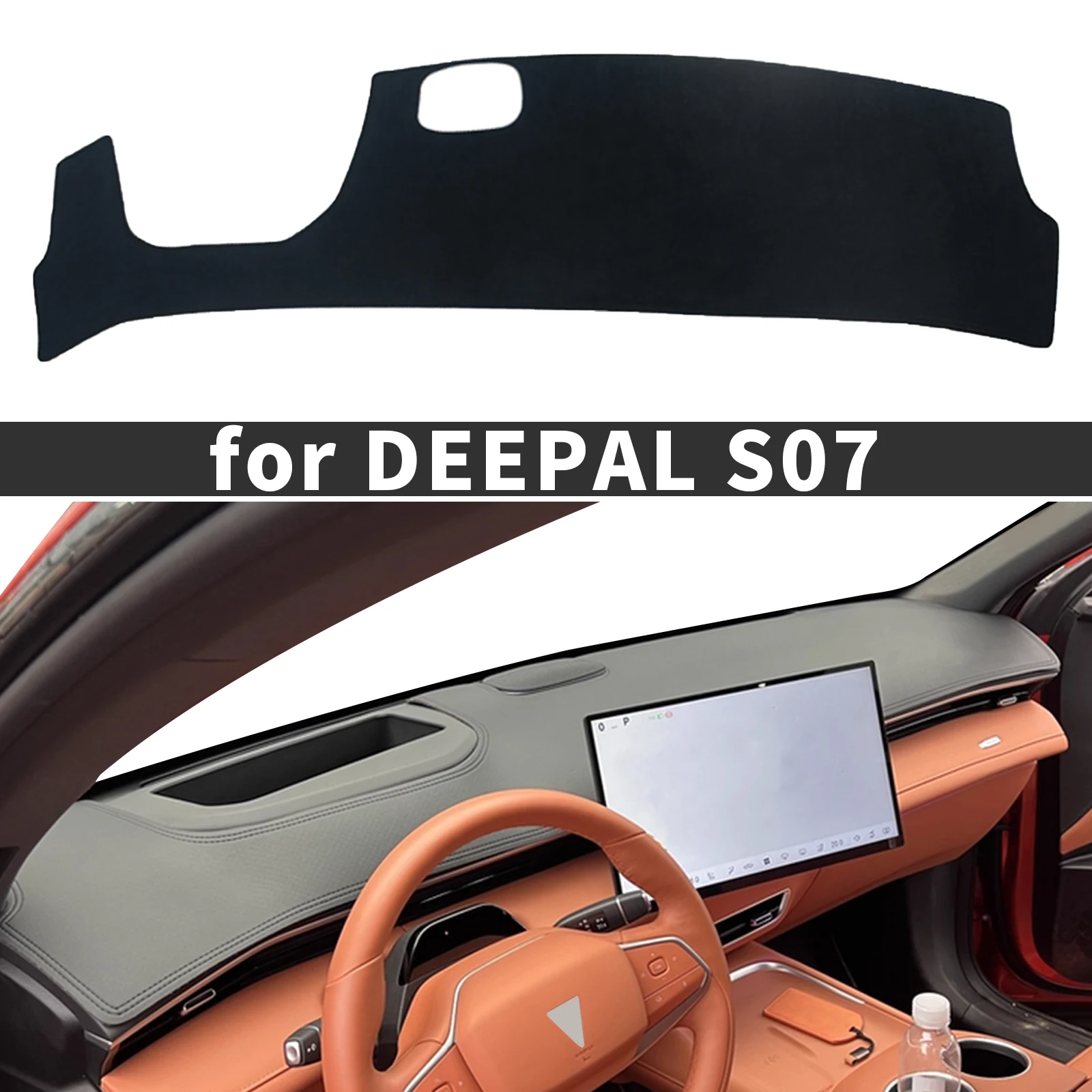 

fit for Changan CCAG DEEPAL S07 Dashmat Accessories Dashboard Cover Pad DashMat Sunshade Protective Carpet Car Leather