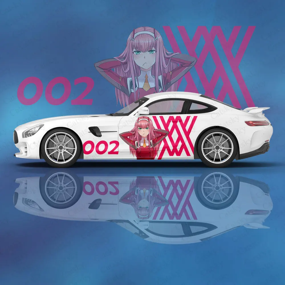 Anime Darling in the FranXX Car Wrap Protect Stickers Car Decal Creative Sticker Car Appearance Modification Decorative Sticker