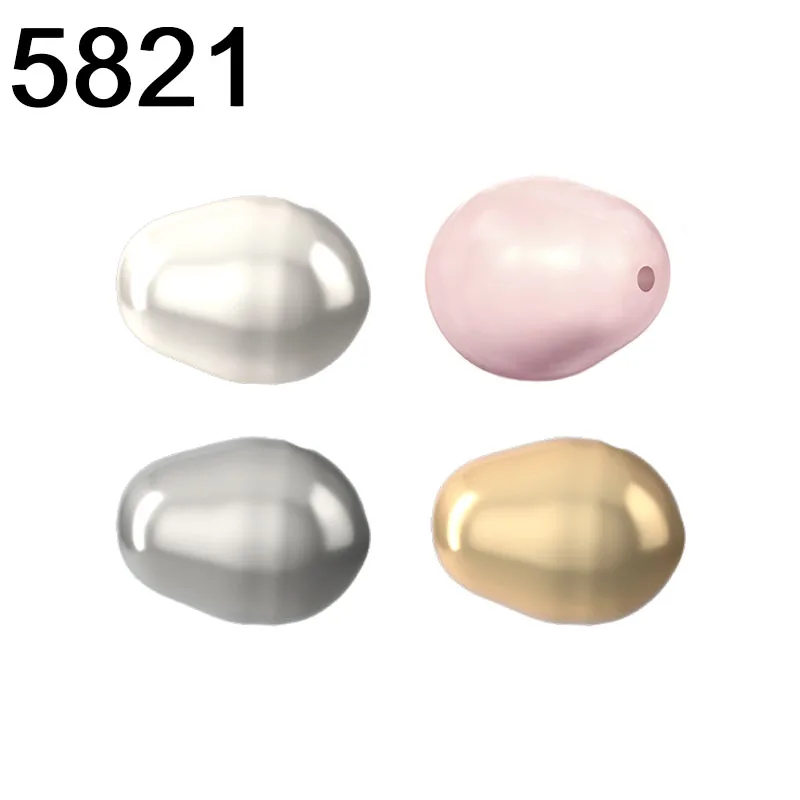 5821 Crystal Pear-shaped Pearl Genuine from Austria Bead Full Hole Beading for Bracelet Necklace Jewelry  DIY Make Fitting