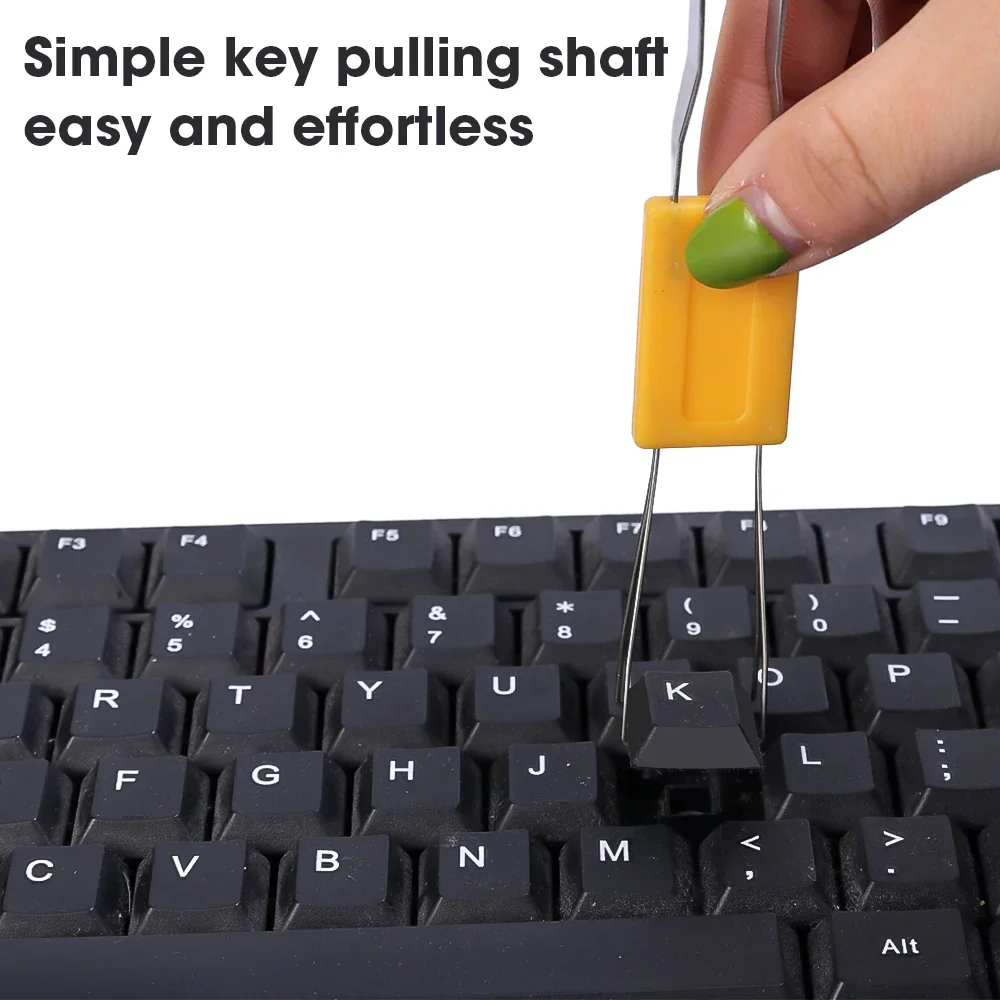 New Mechanical Keyboard Keycap Puller Remover Tool Portable Stainless Steel Key Cap Removal Replacement Repair Cleaner