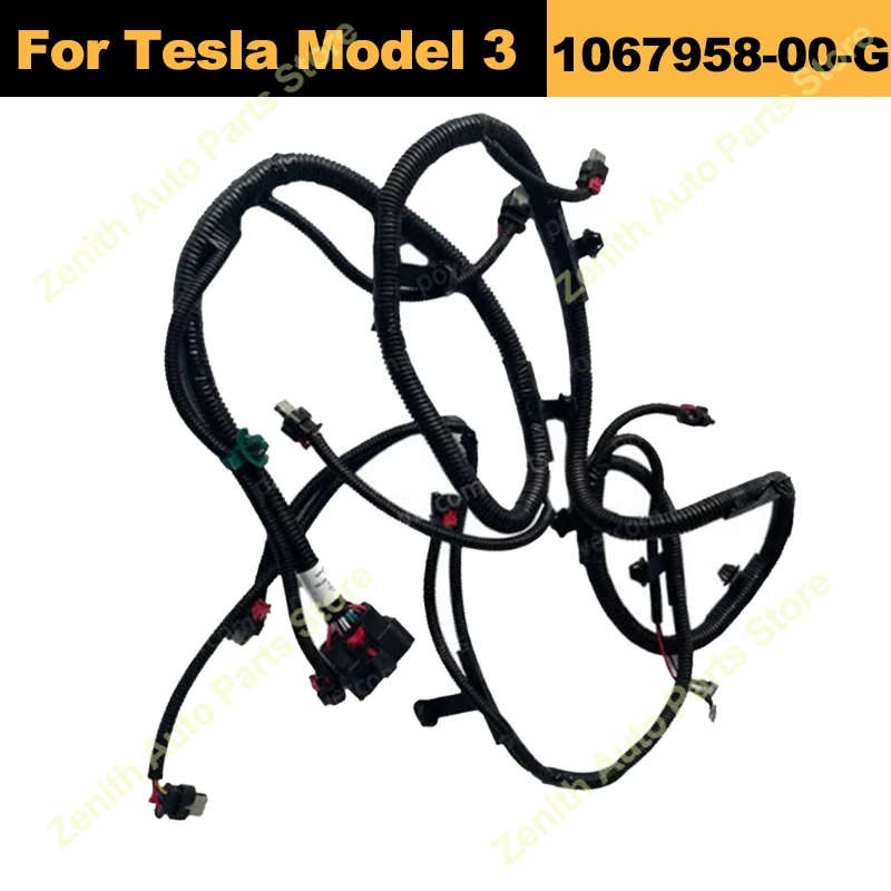 

Car Front Bumper Radar Harness Reverse Wiring With Fog Light Plug 1067958-00-G For Tesla Model 3 106795800G 2017 2018 2019 2020