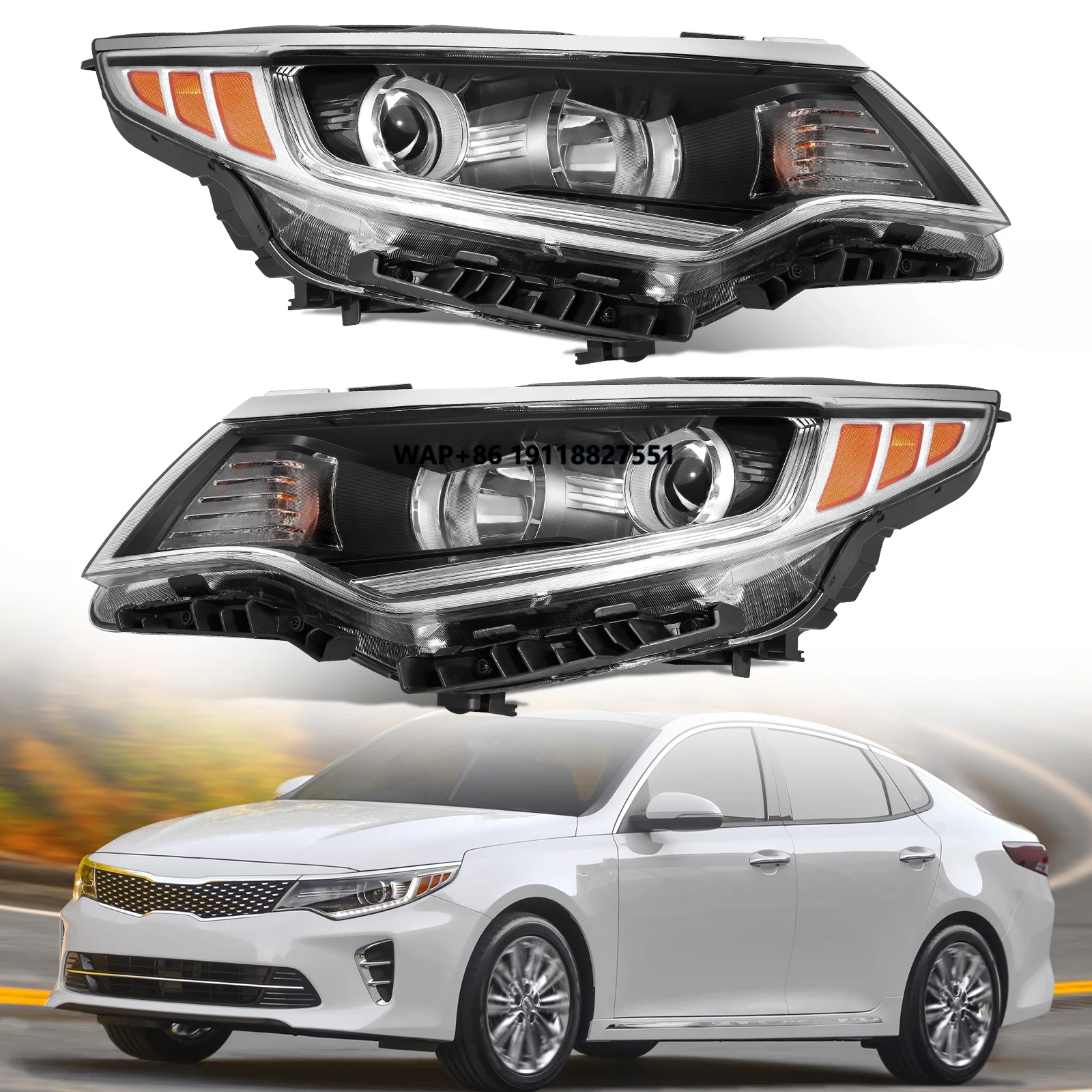 

Hot Sale Headlights Wholesale for 2016-2018 KIA Optima Automotive Headlight Manufacturer