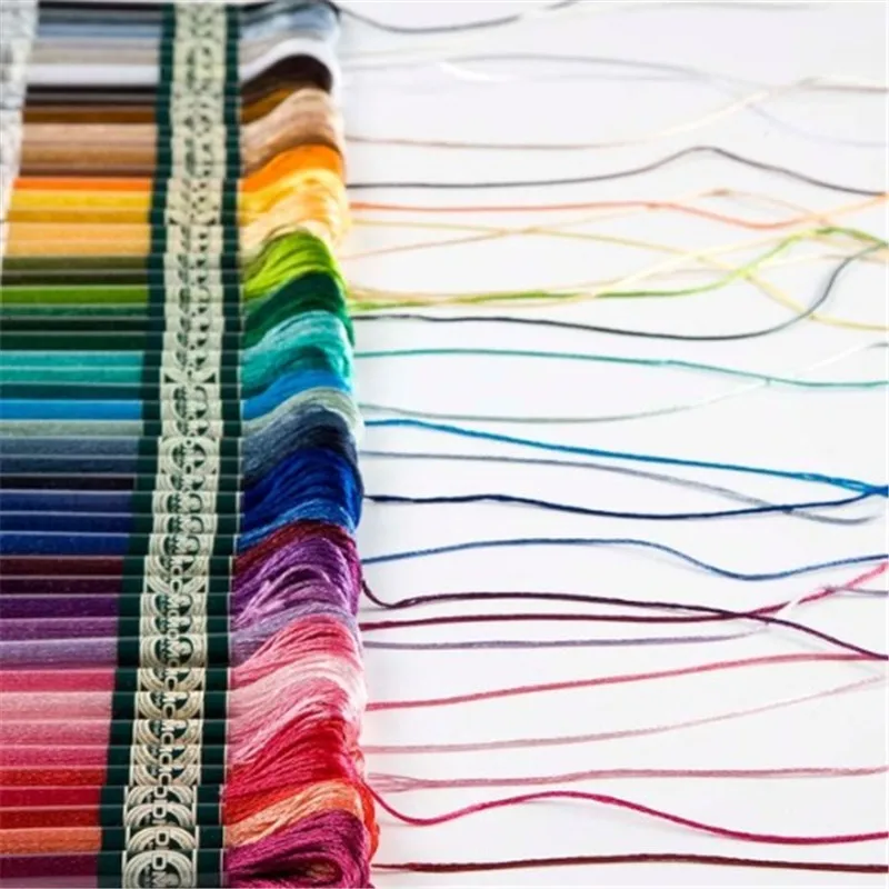 クロスステッチ刺embroideryフロス,手織り糸,手縫い,手縫い,ランダムカラー