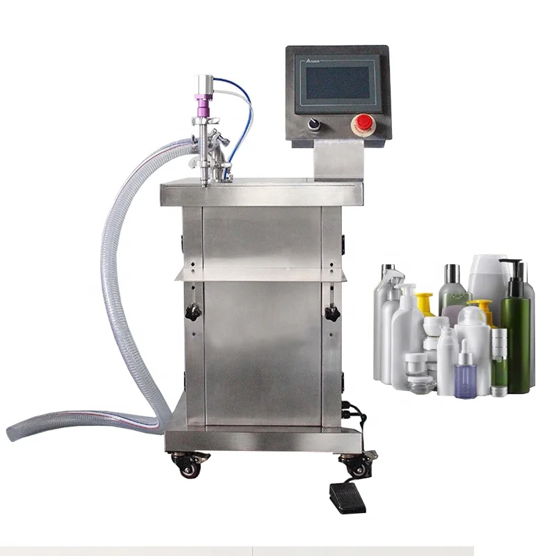 Stainless steel sauce perfume filling machine Semi Automatic paste Dressing Oil servo pump filler