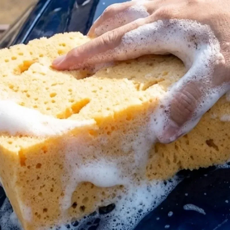 Dedicated Honeycomb Sponge Brush Detail Cleaning Tire and Window Cleaning Sponges Large Car Wash Sponge Car and Motorcycle