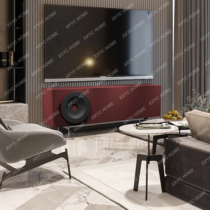 ML Piano paint TV cabinet creative personality speaker audio-visual cabinet modern simplicity
