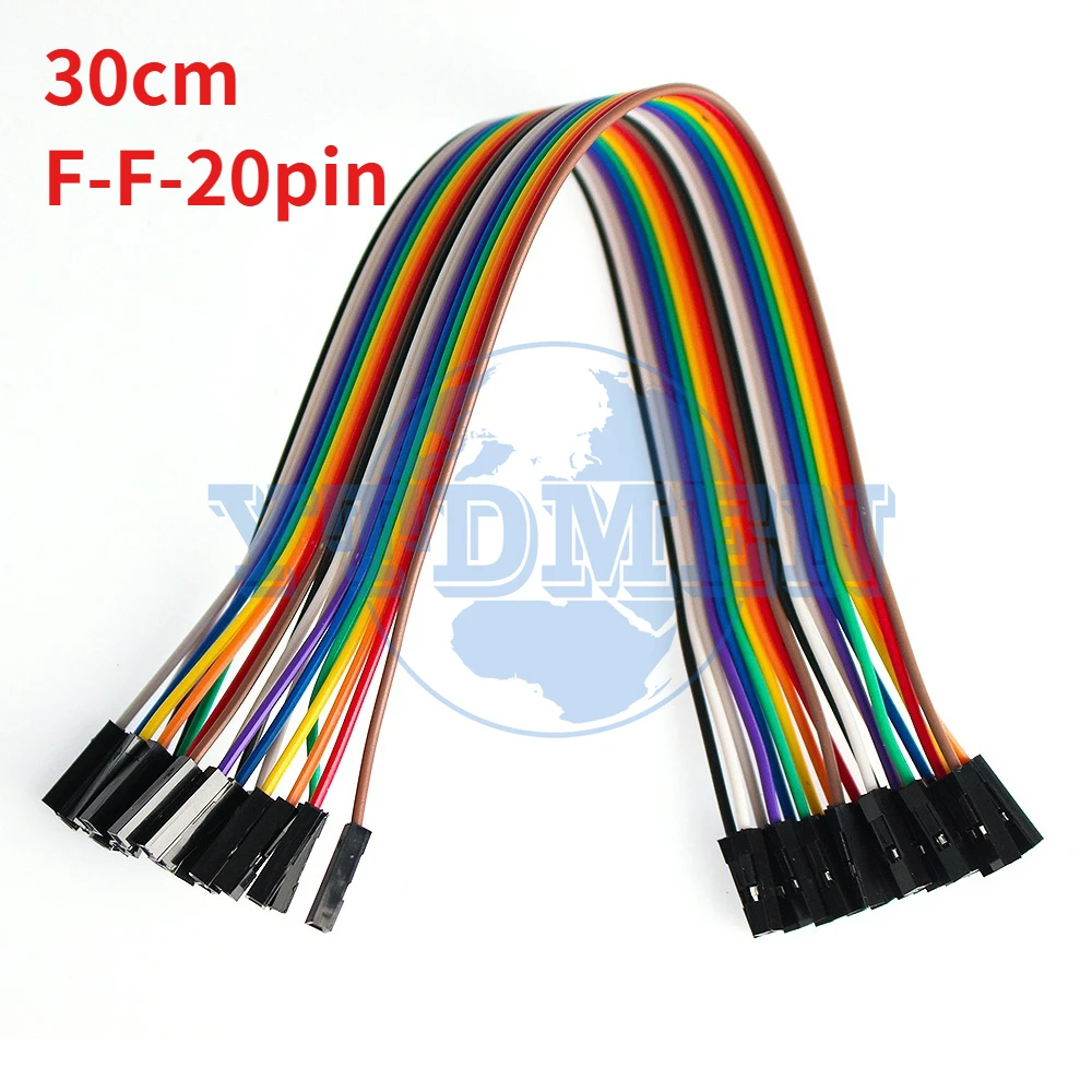 20-Pin Dupont Jumper-Kabel-Set 10cm-30cm Stecker auf Stecker / Buchse auf Buchse / Stecker auf Buchse Dupont-Kabel für Arduino Raspberry Pi DIY