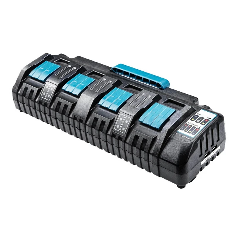 

Plastic Charger For Makita Battery 14.4V 18V 3.0Ax4 Li-Ion BL1830, BL1830B, BL1840, BL1840B, BL1850, EU Plug