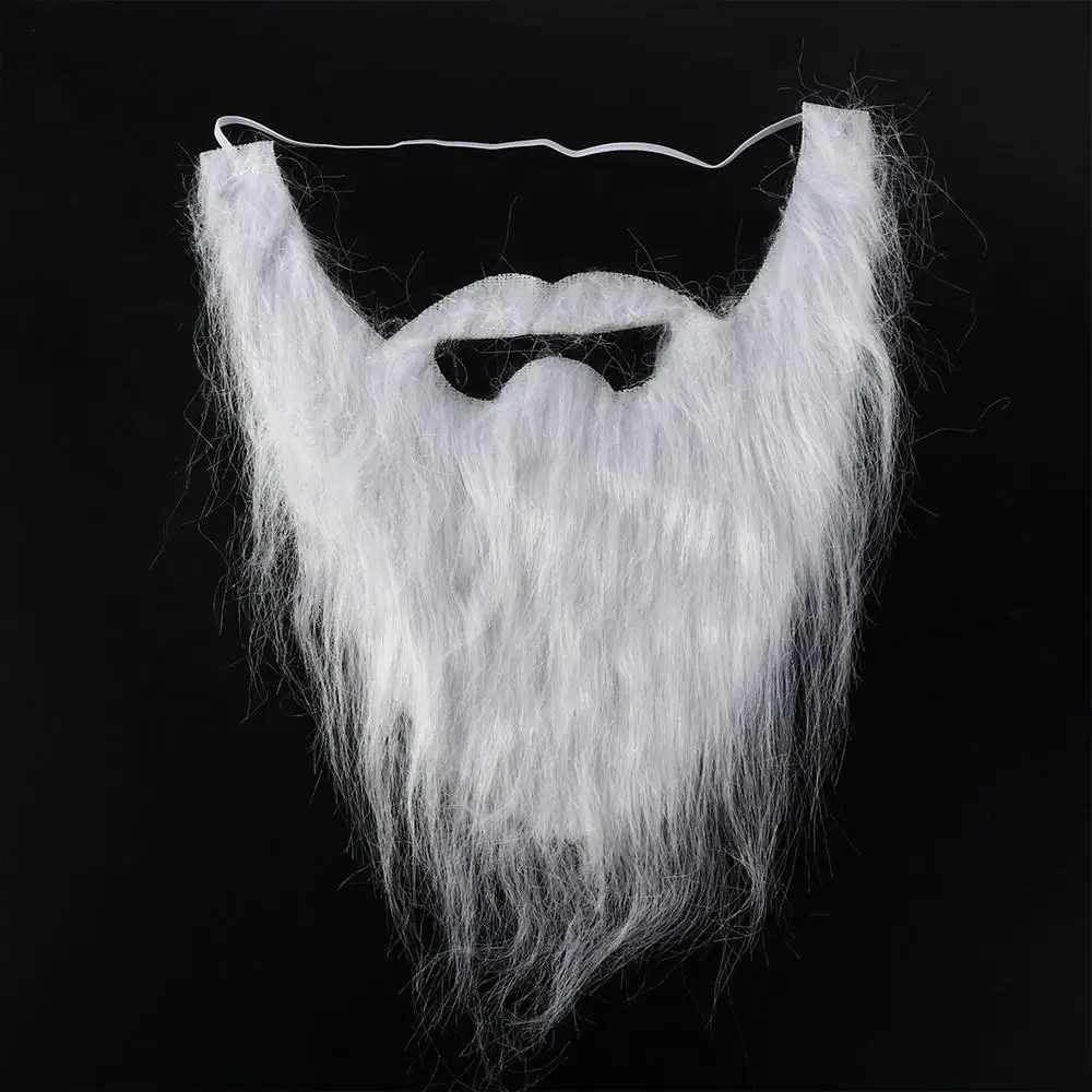 Artificial Beard Realistic Fake Beard Long Fluff Halloween Fake Mustache DIY 30cm Halloween Costume Santa Claus Cosplay