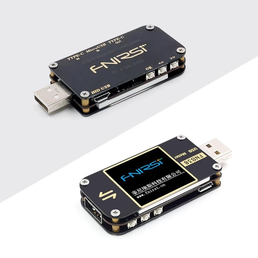 مقياس للتيار والجهد FNIRSI FNB38 مختبر USB QC4 + PD3.0 2.0 PPS اختبار قدرة بروتوكول الشحن السريع