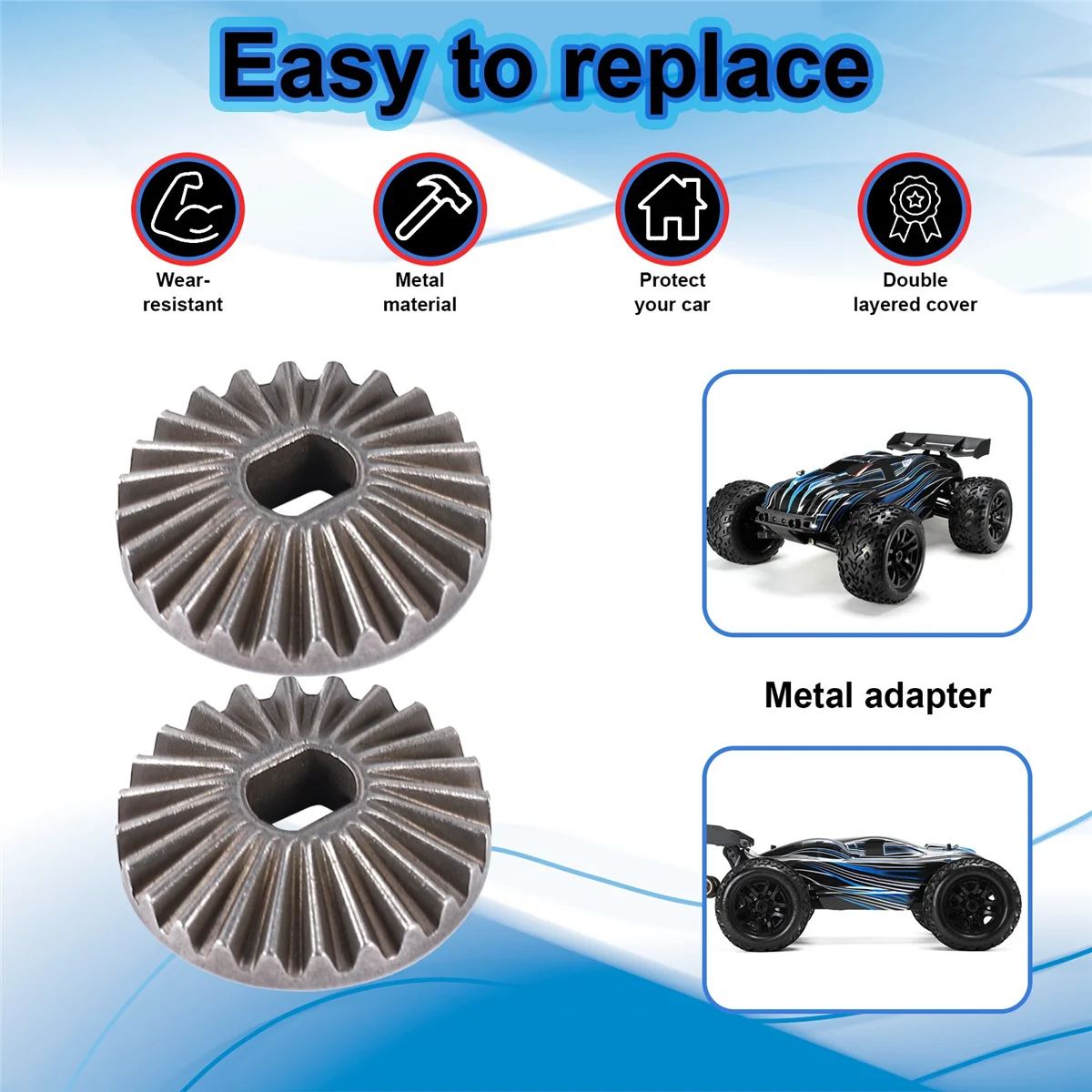 Engrenage différentiel BAAA-24T et engrenage Diff 11T EA1039 pour JLB Racing CHEETAH 1/10, accessoires de pièces de voiture RC sans balais