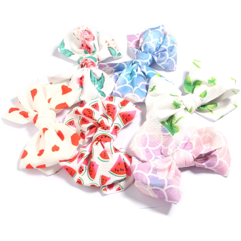 

120Pcs 13cm 5.1" Hair Bow Boutique Bowknot Hair Accessories Flower Headwear DIY Hairclips Accessory for Headband Headwrap