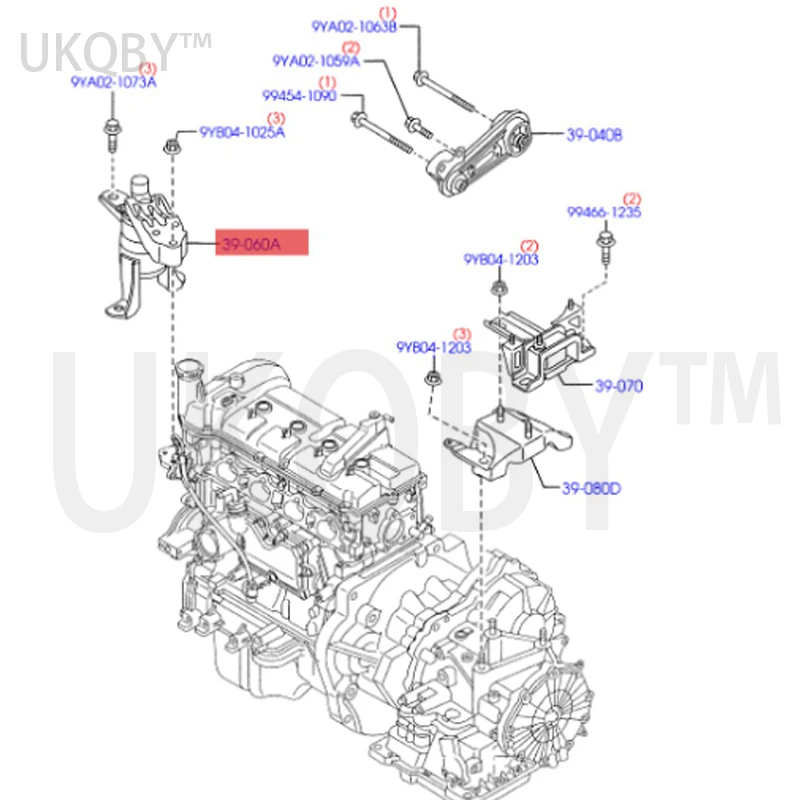 apply ca rn iv al 09 Multi screw engine foot glue R AT DG8139060F