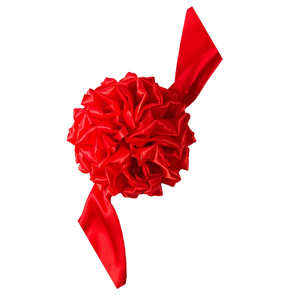 Big Red Flower Ball Opening Awards Ceremony Hydrangea Ornament Ribbon-cutting Decor Festival Supply Cloth Wedding Decorations