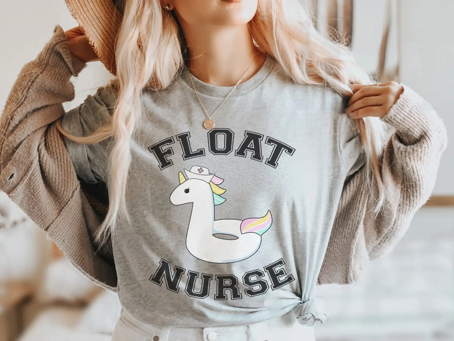 Float Pool Nurse T Shirt Funny Cute Rn Nursing Squad Crew Week Appreciation Icu Med Surg Telemetry