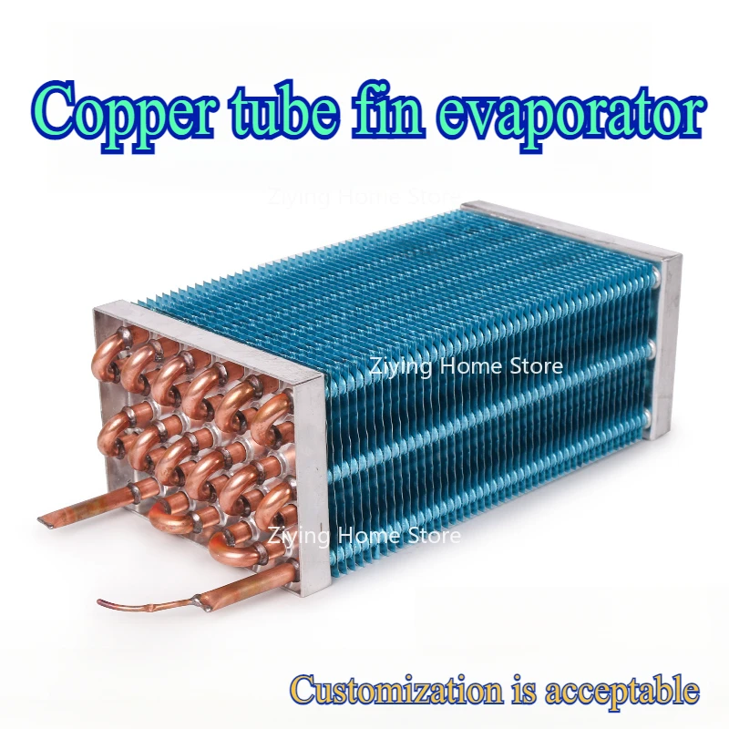 For Freezer Refrigerator Evaporator Refrigeration Display Cabinet Air-cooled Water-cooled Copper Pipe Discharge Condenser