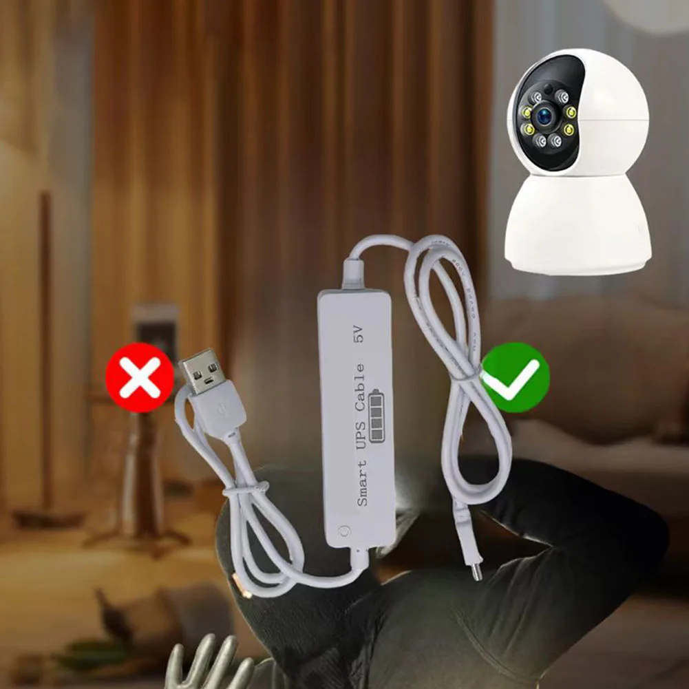for ups 5V 2A Supply for Security Camera Systems with for type-c Interface and Broad Input Voltage Compatibility
