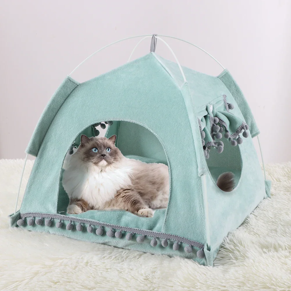 Dog Beds Pet Kennel Cat Nest Princess Cushion Travel Cat Tent Outdoor Dog Bed for Puppy Indoor Cave Pet House Sofa Small pet bed