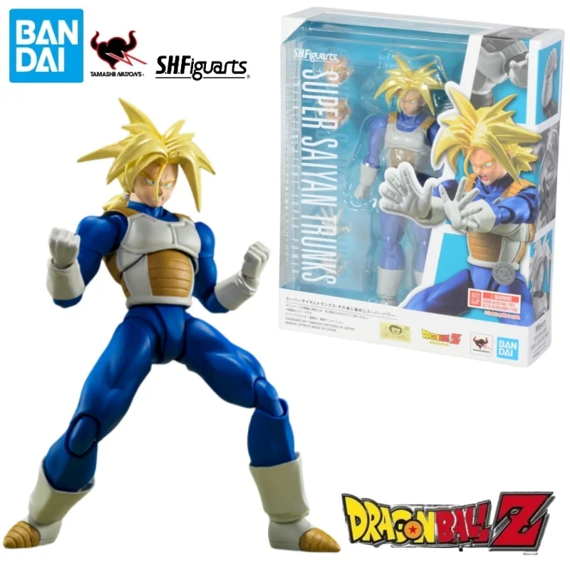 

Bandai S.h.figuarts Dragon Ball Z Super Saiyan Trunks Hidden Super Power Model Kit Anime Action Fighter Finished Model In Stock