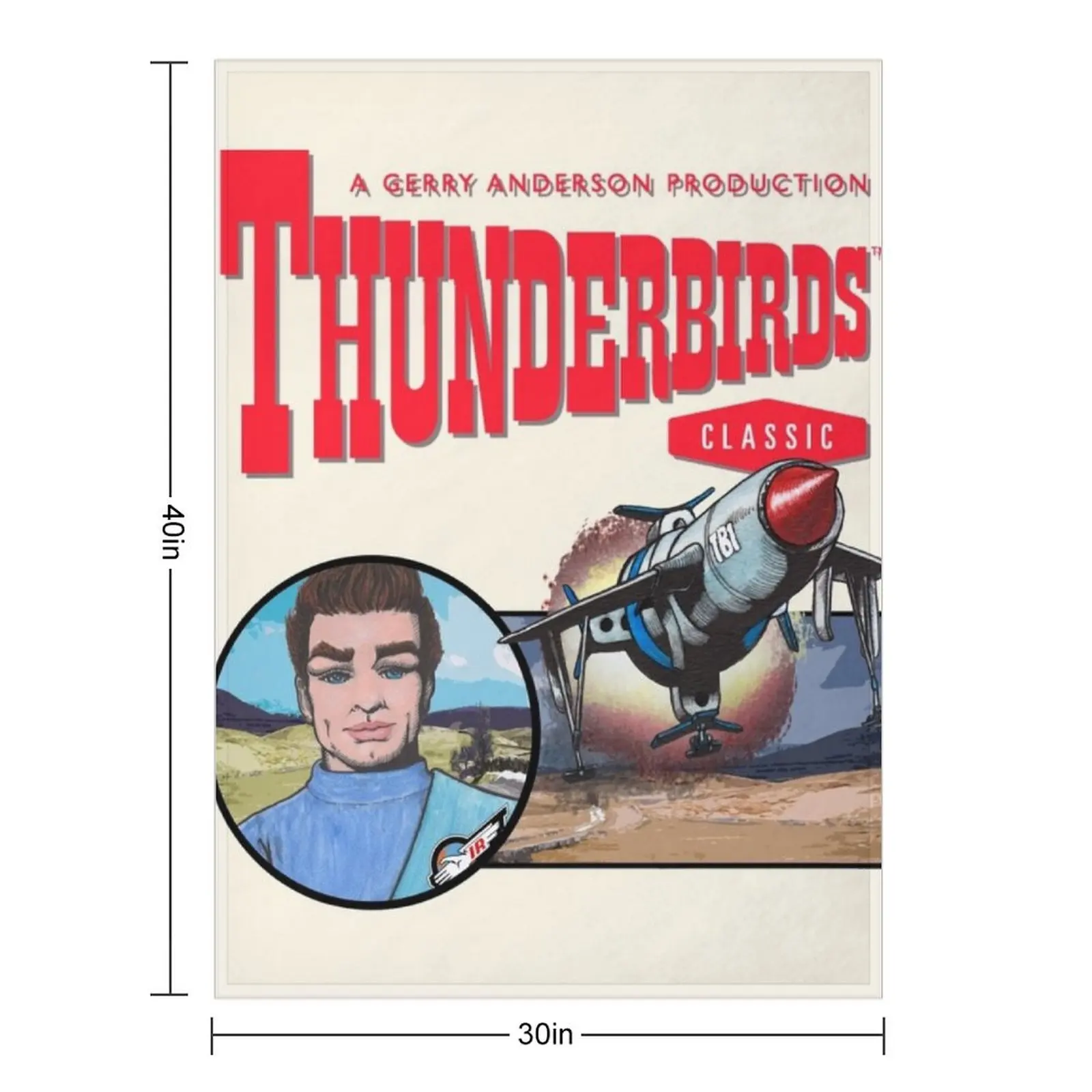 My first piece of Gerry Anderson Thunderbirds fan art. Throw Blanket Weighted Decorative Sofa warm for winter wednesday Blankets