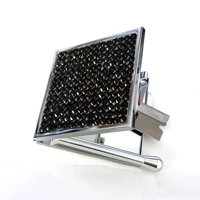 Portable Smoking Accessories Set With Cutting Blade Double-Sided Mirror Luxury Travel Storage Set