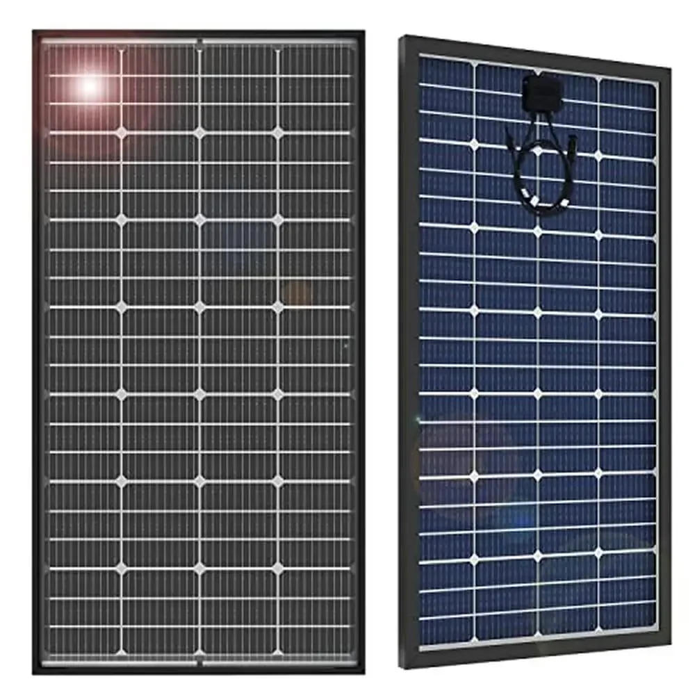 200W Bifacial Monocrystalline Solar Panel 12V 10BB High Efficiency Module RV Home Battery Charging Farm Transparent Backsheet