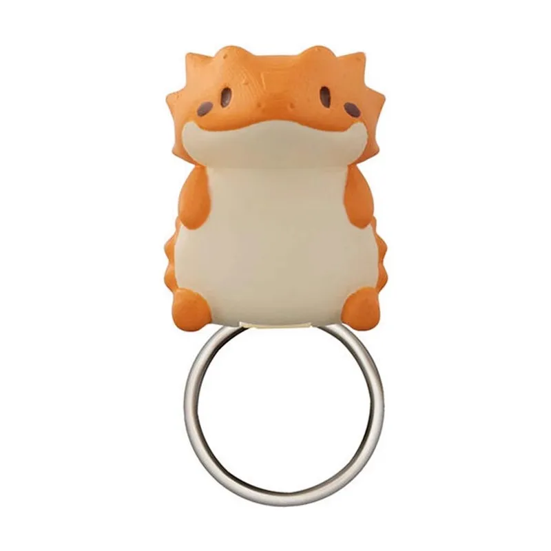 BANDAI-modelo de figuras de acción de reptiles, anillo de Gashapon, adorno adornado, juguete de regalo bonito, anillo de dinosaurio genuino