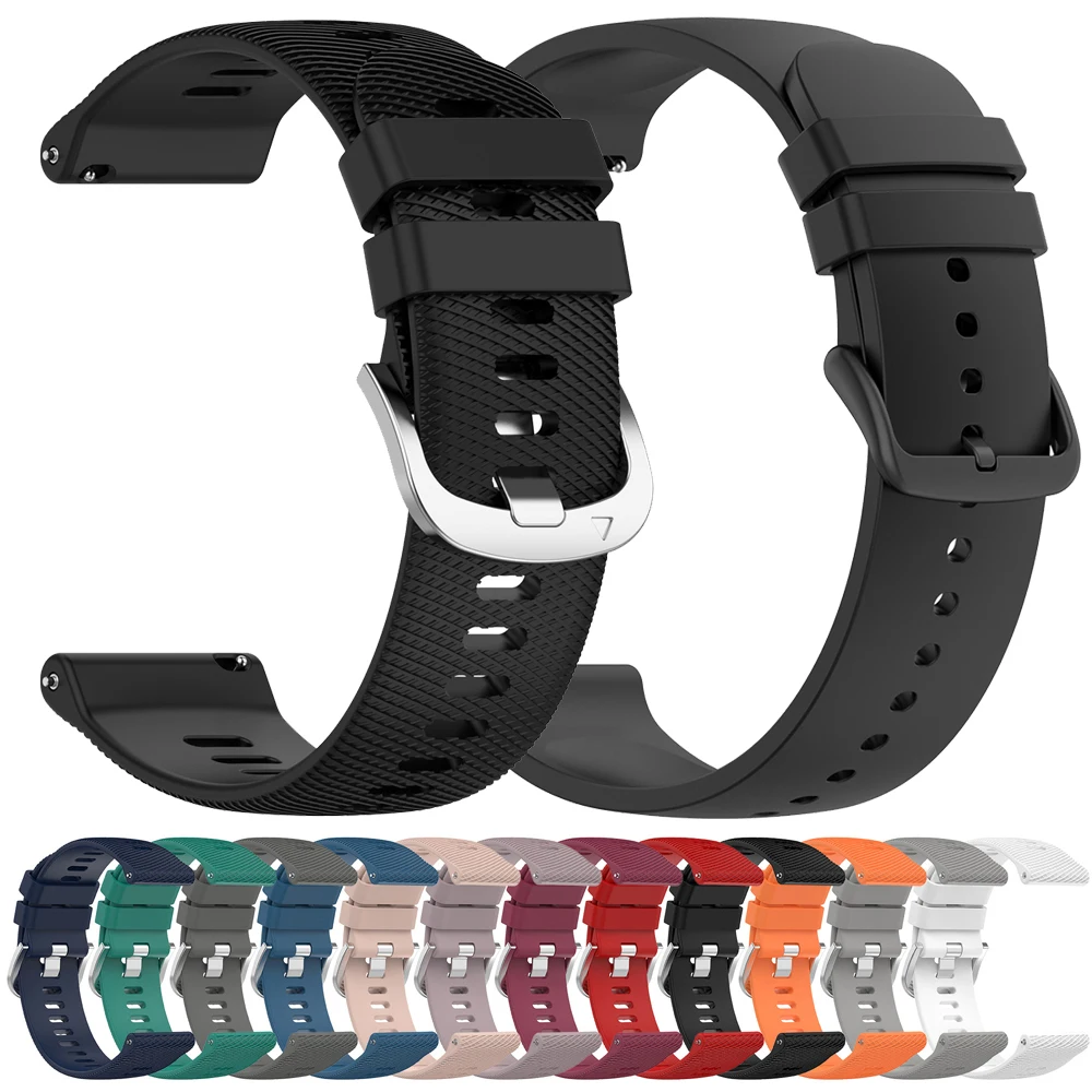 20mm 22mm Silikonarmband für Garmin Forerunner 245 Music 255 265 570 55 168 Venu 4 3 2 Smartwatch-Armband für Garmin Vivoactive 6