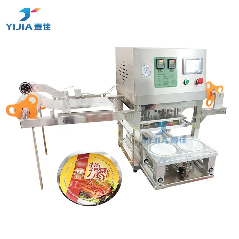 Semi-Automatic Mechanical Digital Gear-Driven Energy Saving Beverage Chemical PP Aluminum Foil Cup Heat Sealing Machine Food