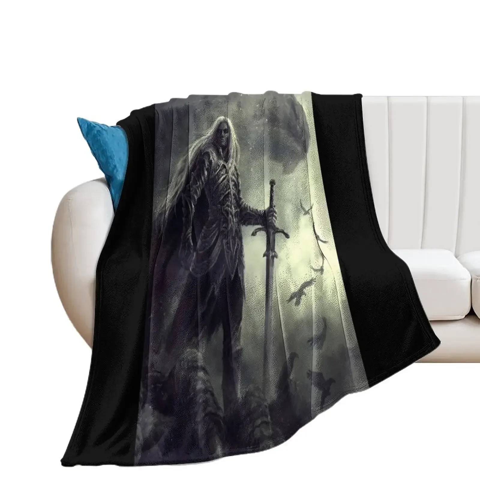 

Anomander Rake - Malazan Throw Blanket Sofas Plaid on the sofa Hairys valentine gift ideas Blankets