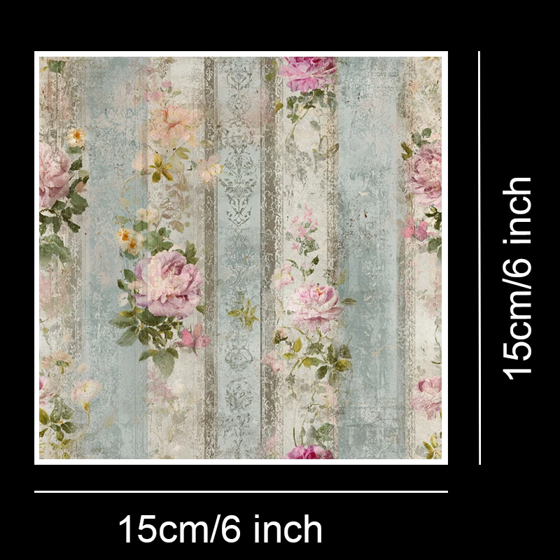 36 Lembar Kertas Scrapbooking (6x6 inci): Desain Retro untuk Origami, Junk Journal, Pembuatan Kartu & Dekorasi DIY – Perlengkapan Kerajinan