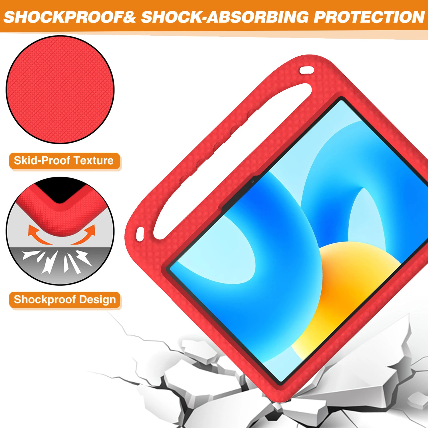 حافظة كمبيوتر لوحي مقاومة للصدمات EVA غطاء حامل جلدي لهاتف Huawei MediaPad 11.5/MatePad Air 11.5 بوصة/MediaPad 11.5S مسند أمان للأطفال #6